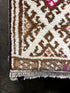 Vintage 2.10x11.9 Ivory and Brown Turkish Runner | Banana Manor Rug Factory Outlet