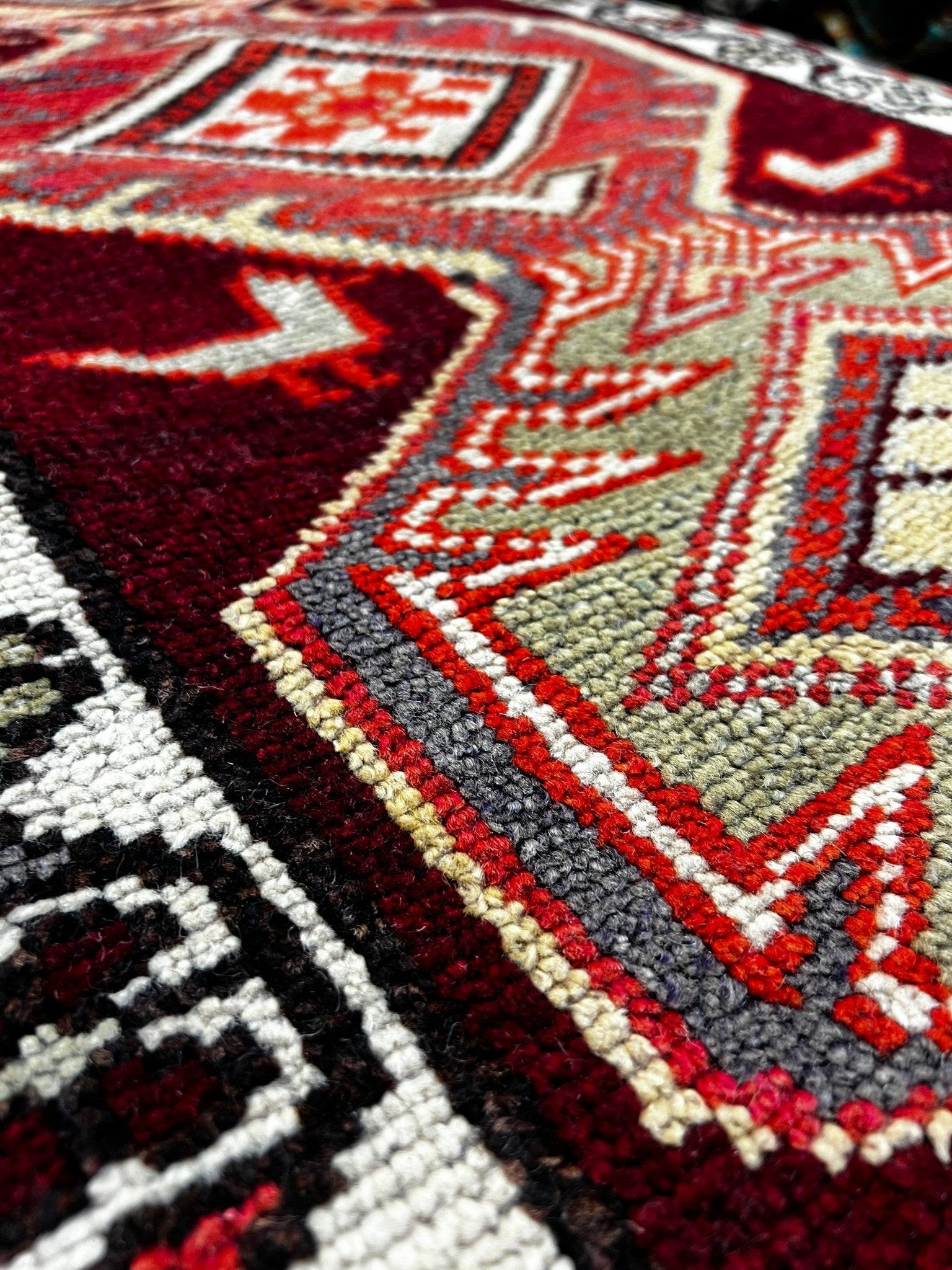 Vintage 2.7x13 Red Turkish Oushak Runner | Banana Manor Rug Factory Outlet