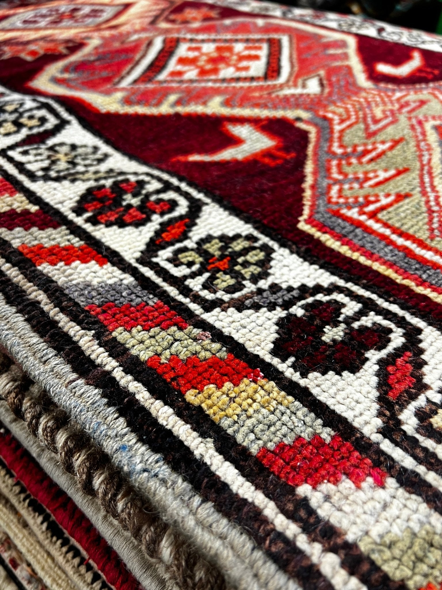 Vintage 2.7x13 Red Turkish Oushak Runner | Banana Manor Rug Factory Outlet