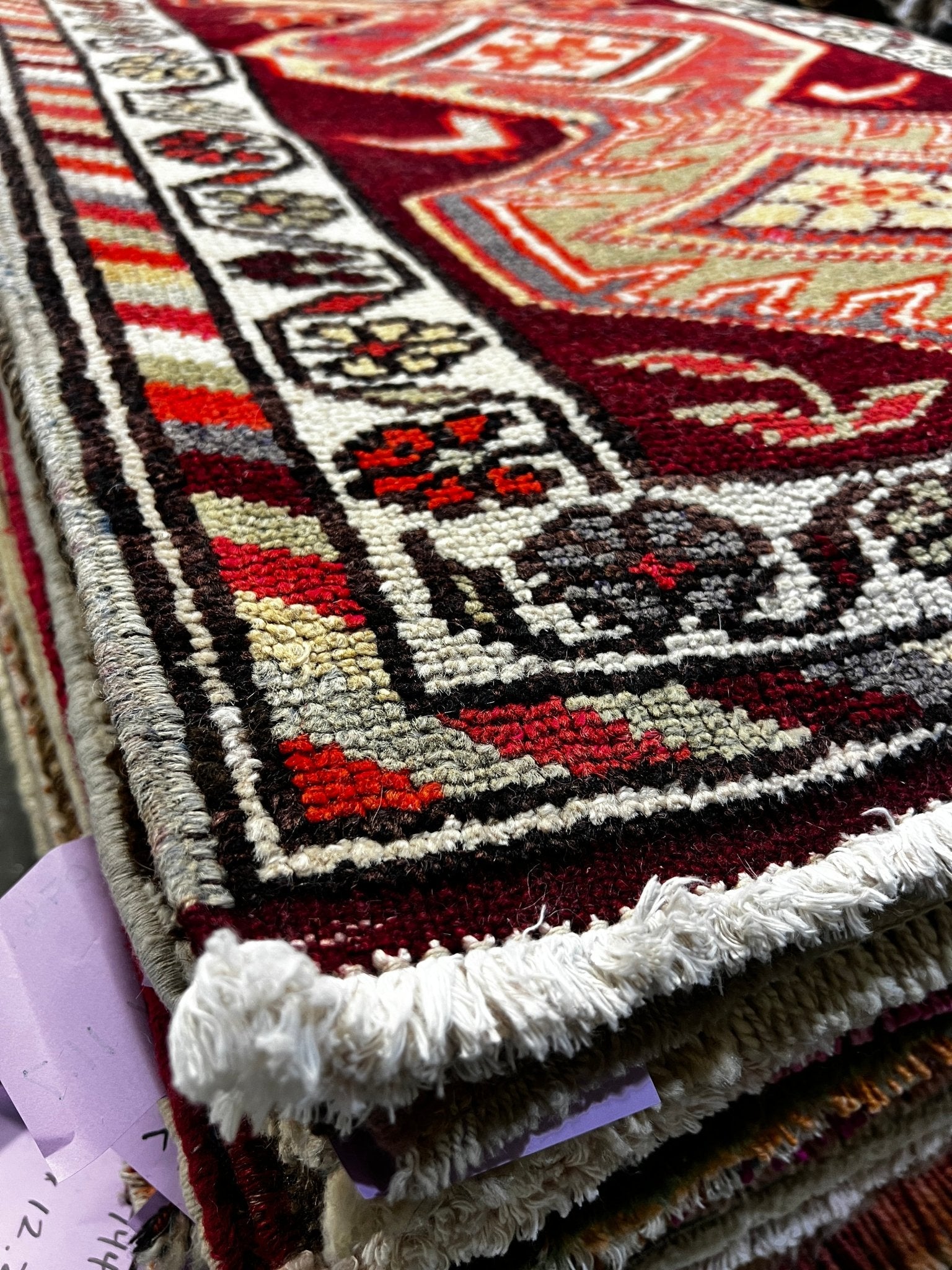 Vintage 2.7x13 Red Turkish Oushak Runner | Banana Manor Rug Factory Outlet