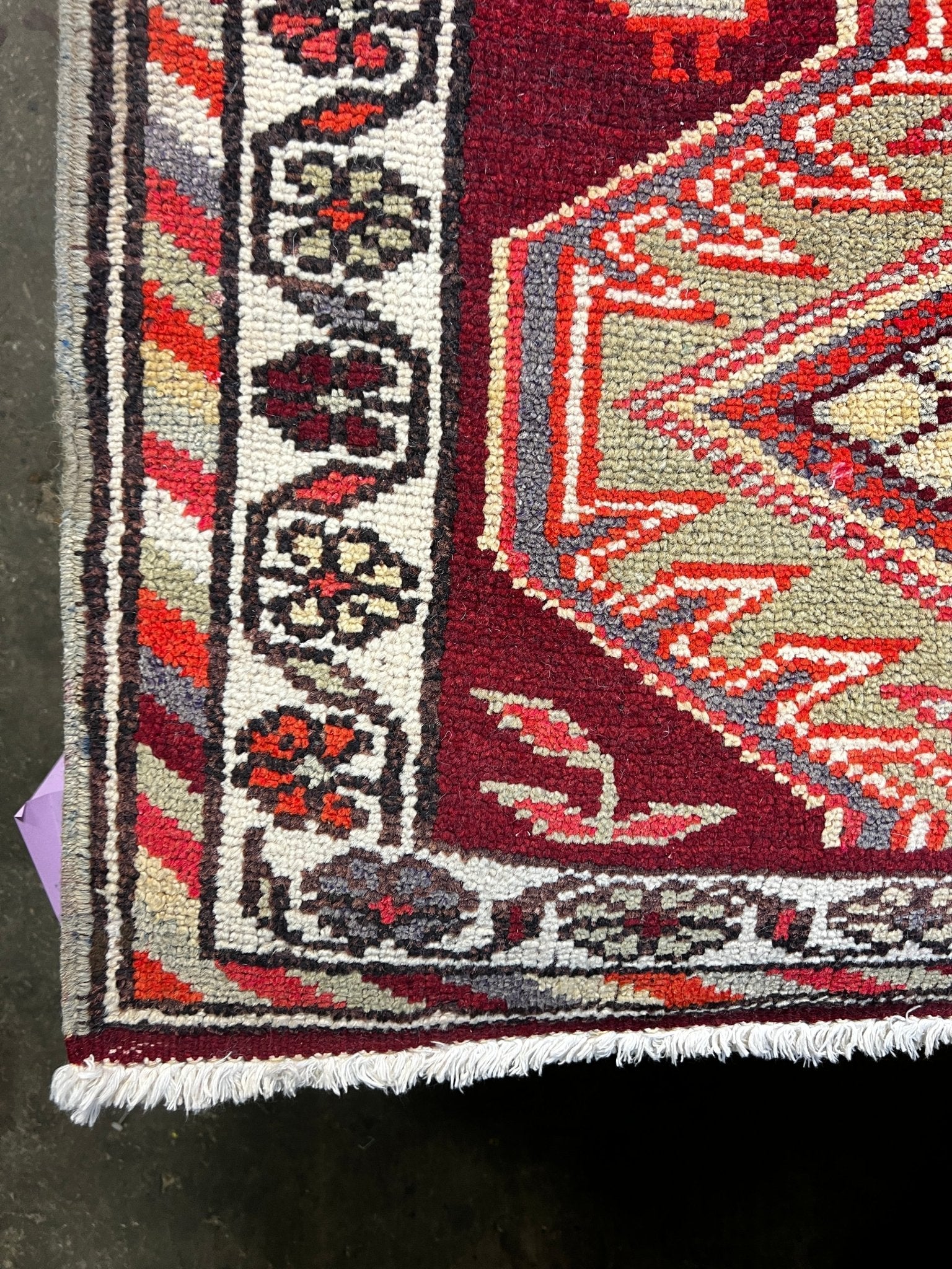 Vintage 2.7x13 Red Turkish Oushak Runner | Banana Manor Rug Factory Outlet
