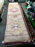 Vintage 2.7x9.7 Pink and Orange Turkish Oushak Runner | Banana Manor Rug Factory Outlet