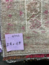 Vintage 2.8x11.9 Pink and Gray Turkish Oushak Runner | Banana Manor Rug Factory Outlet