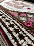 Vintage 2.8x12.6 Ivory, Pink, and Brown Turkish Oushak Runner | Banana Manor Rug Factory Outlet