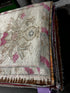 Vintage 2.9x11.8 Light Gray and Pink Turkish Oushak Runner | Banana Manor Rug Factory Outlet
