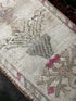 Vintage 2.9x11.8 Light Gray and Pink Turkish Oushak Runner | Banana Manor Rug Factory Outlet