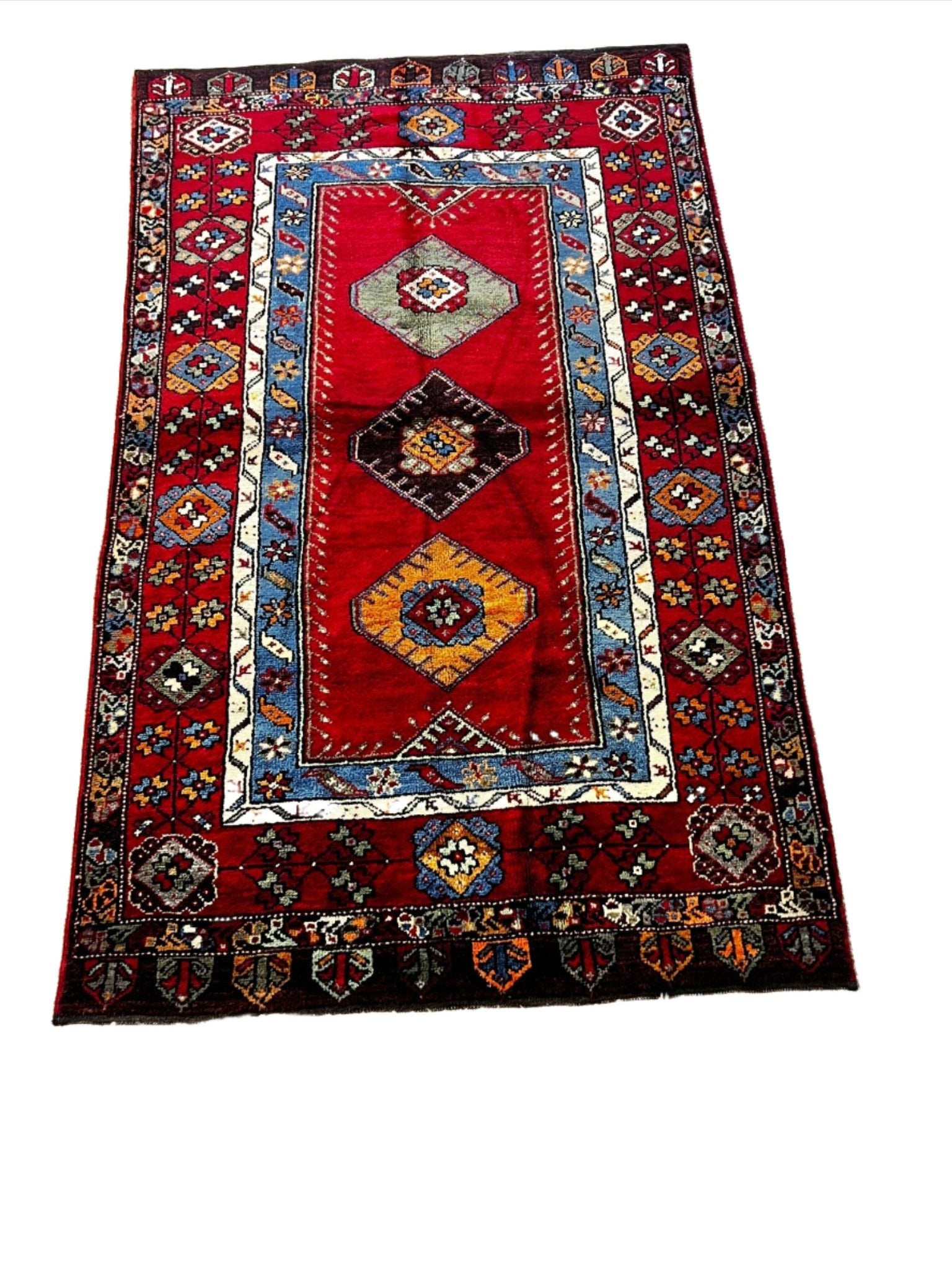 Vintage 3.10x6.7 Red Turkish Oushak Rug – Banana Manor Rug Factory Outlet