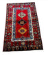 Vintage 3.10x6.7 Turkish Oushak Red Multicolor Rug | Banana Manor Rug Factory Outlet
