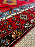Vintage 3.10x6.7 Turkish Oushak Red Multicolor Rug | Banana Manor Rug Factory Outlet