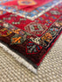 Vintage 3.10x6.7 Turkish Oushak Red Multicolor Rug | Banana Manor Rug Factory Outlet