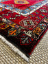Vintage 3.10x6.7 Turkish Oushak Red Multicolor Rug | Banana Manor Rug Factory Outlet