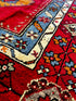 Vintage 3.10x6.7 Turkish Oushak Red Multicolor Rug | Banana Manor Rug Factory Outlet