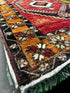 Vintage 3.11x14.4 Red and Orange Turkish Oushak | Banana Manor Rug Factory Outlet