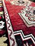 Vintage 3.1x9.1 Red and Black Turkish Oushak Runner | Banana Manor Rug Factory Outlet