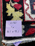 Vintage 3.1x9.1 Red and Black Turkish Oushak Runner | Banana Manor Rug Factory Outlet