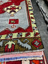 Vintage 3.5x11.4 Red and Gray Turkish Oushak Runner | Banana Manor Rug Factory Outlet