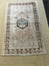 Vintage 3.6x6.1 Turkish Oushak Gray and Pink Rug | Banana Manor Rug Factory Outlet