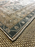 Vintage 3.7x6.11 Turkish Oushak Beige and Blue Rug | Banana Manor Rug Factory Outlet