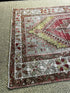 Vintage 3.8x5.9 Turkish Oushak Sage and Red Rug | Banana Manor Rug Factory Outlet