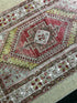 Vintage 3.8x5.9 Turkish Oushak Sage and Red Rug | Banana Manor Rug Factory Outlet