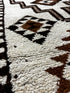 Vintage 3x11.10 Ivory and Brown Turkish Oushak Runner | Banana Manor Rug Factory Outlet