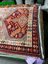 Vintage 3x12.11 Gray and Red Turkish Oushak Runner | Banana Manor Rug Factory Outlet