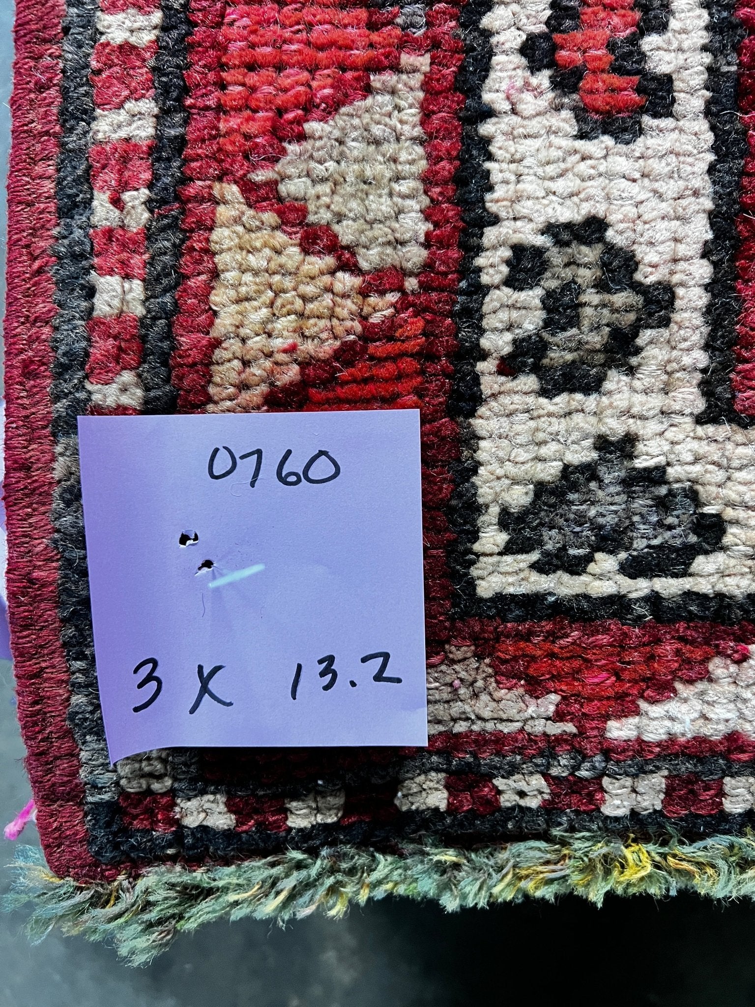 Vintage 3x13.2 Red and Orange Turkish Oushak Runner | Banana Manor Rug Factory Outlet