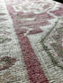 Vintage 3x9.7 Pink and Beige Turkish Oushak Runner | Banana Manor Rug Factory Outlet