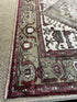 Vintage 4.10x6.5 Pink and Green Turkish Oushak | Banana Manor Rug Factory Outlet