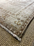 Vintage 4.3x6.10 Silver and Taupe Turkish Oushak | Banana Manor Rug Factory Outlet