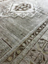 Vintage 4.3x6.10 Silver and Taupe Turkish Oushak | Banana Manor Rug Factory Outlet