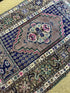 Vintage 4.4x5.11 Grey and Blue Turkish Oushak | Banana Manor Rug Factory Outlet