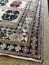 Vintage 4.4x6.9 Dark Blue and Red Turkish Oushak | Banana Manor Rug Factory Outlet