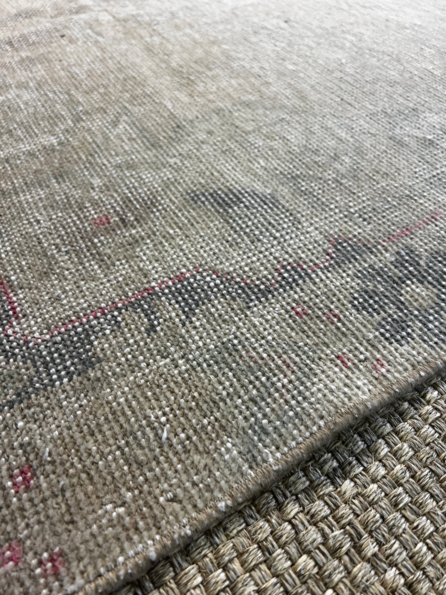 Vintage 4.4x7.3 Turkish Oushak Beige Rug | Banana Manor Rug Factory Outlet
