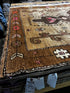 Vintage 4.5x14 Brown and Pink Turkish Oushak | Banana Manor Rug Factory Outlet