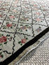 Vintage 4.6x5.7 Green and Pink Turkish Oushak | Banana Manor Rug Factory Outlet