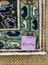 Vintage 4.6x7.6 Turkish Oushak Purple and Green Rug | Banana Manor Rug Factory Outlet