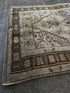 Vintage 4.7x8.7 Turkish Oushak Tan and Brown Rug | Banana Manor Rug Factory Outlet