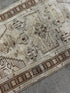 Vintage 4.7x8.7 Turkish Oushak Tan and Brown Rug | Banana Manor Rug Factory Outlet