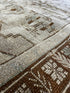 Vintage 4.7x8.7 Turkish Oushak Tan and Brown Rug | Banana Manor Rug Factory Outlet