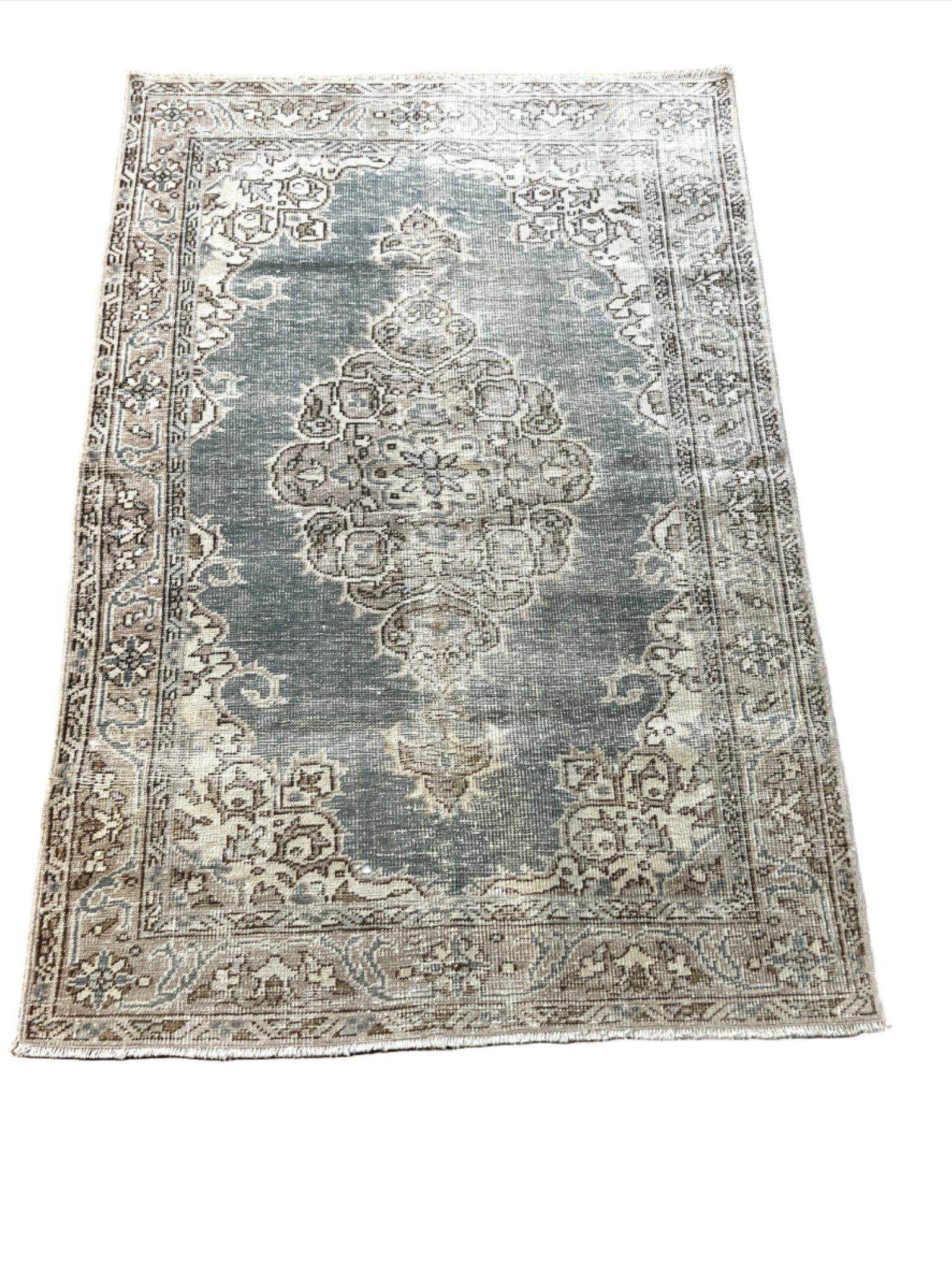 Vintage 4.8x6.4 Blue Turkish Oushak Rug – Banana Manor Rug Factory Outlet