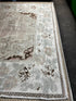 Vintage 4.8x7.9 Turkish Oushak Light Pink and Beige Rug | Banana Manor Rug Factory Outlet