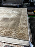 Vintage 5.1x9.7 Taupe and Grey Turkish Oushak | Banana Manor Rug Factory Outlet