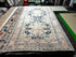 Vintage 5.2x9.8 Blue and Pink Turkish Oushak | Banana Manor Rug Factory Outlet