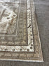 Vintage 5.4x7 Tan and Ivory Turkish Oushak Rug | Banana Manor Rug Factory Outlet