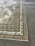 Vintage 5.4x7 Tan and Ivory Turkish Oushak Rug | Banana Manor Rug Factory Outlet