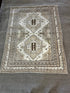 Vintage 5.4x7 Tan and Ivory Turkish Oushak Rug | Banana Manor Rug Factory Outlet