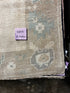 Vintage 5.5x12.6 Blue and Beige Turkish Oushak | Banana Manor Rug Factory Outlet
