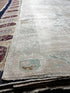 Vintage 5.5x12.6 Blue and Beige Turkish Oushak | Banana Manor Rug Factory Outlet
