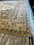 Vintage 6.1x9.11 Green and Beige Turkish Oushak | Banana Manor Rug Factory Outlet